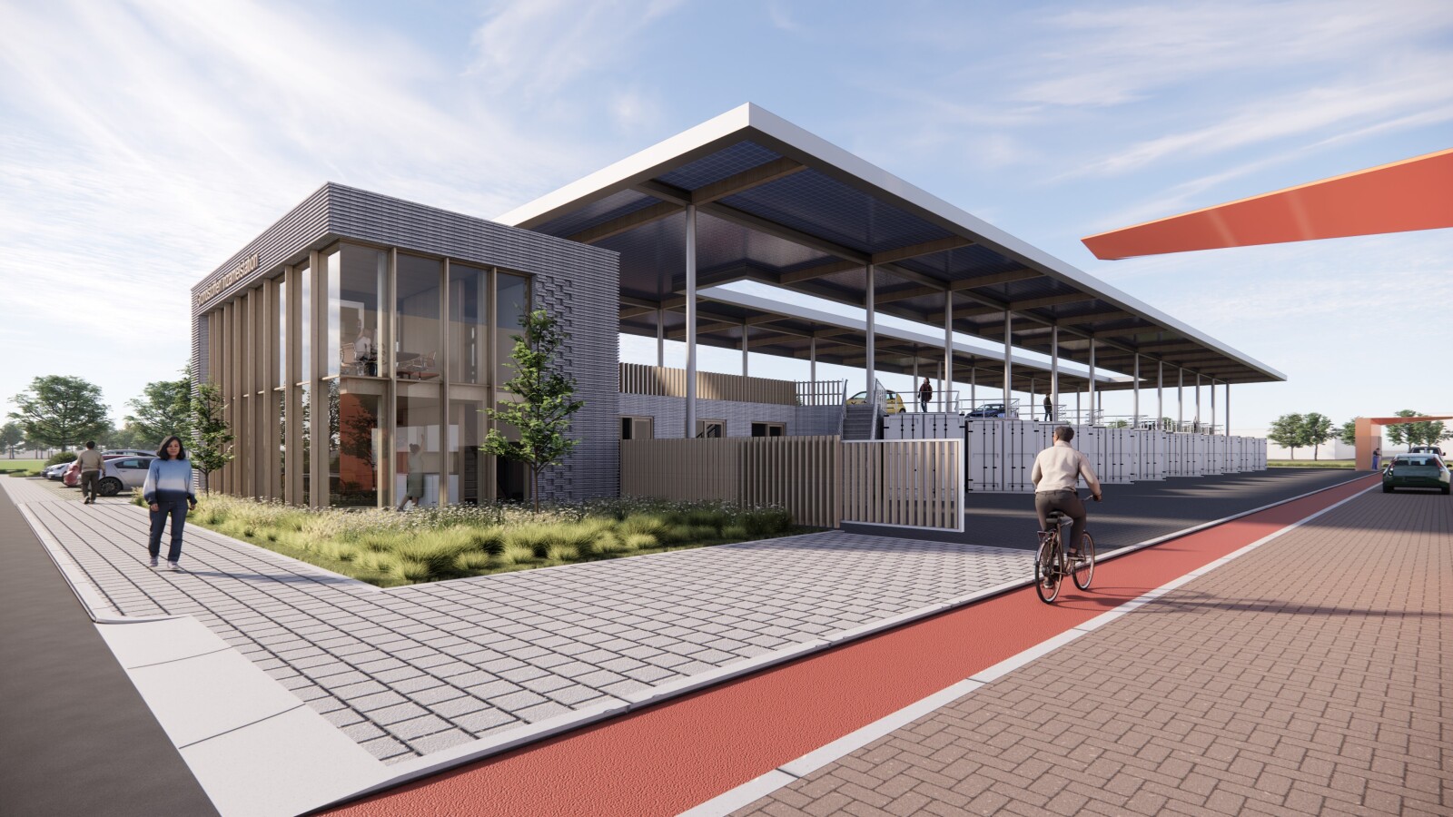 Nieuwbouw biobased afvalbrengstation 'Grondstoffen Inzamelstation'